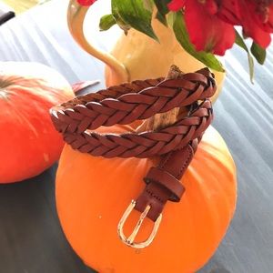 LLBean braided leather belt🍁